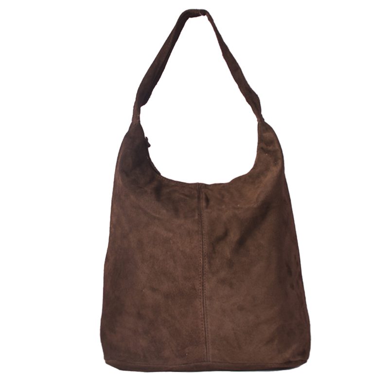 383 | Suede Tote Leather Bag - Image 8