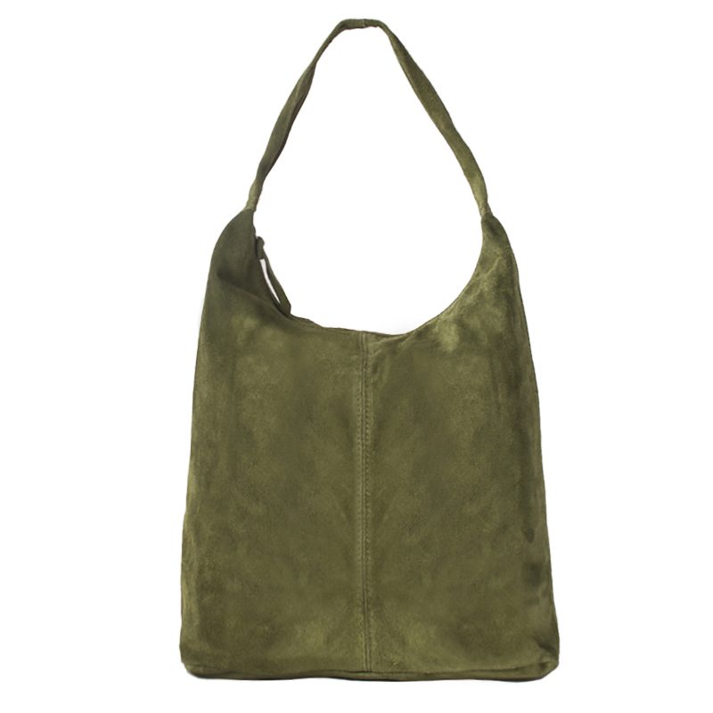 383 | Suede Tote Leather Bag - Image 13
